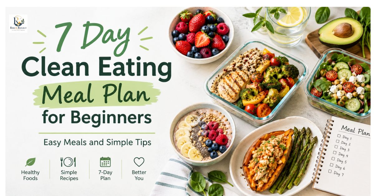 7 Day Clean Eating Meal Plan for Beginners: Easy Meals and Simple Tips