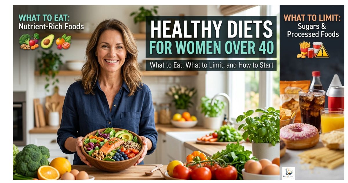 Healthy Diets for Women Over 40: What to Eat, What to Limit, and How to Start
