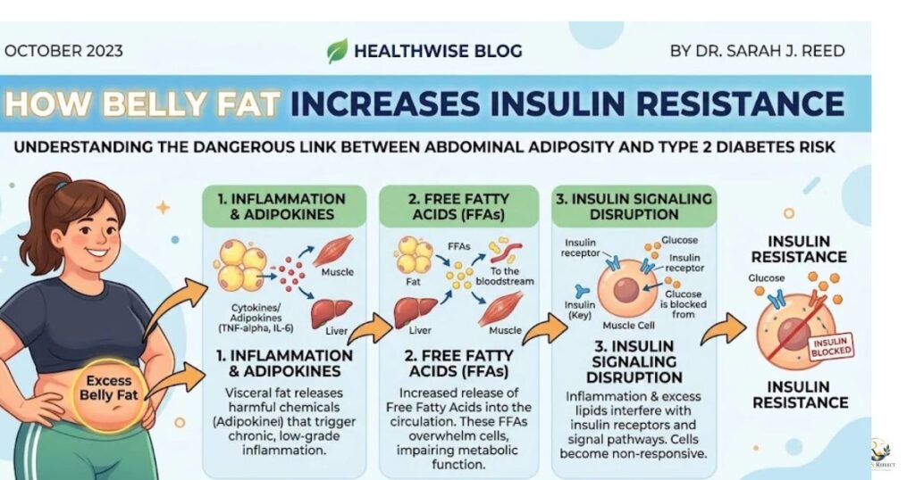 How Belly Fat Increases Insulin Resistance
