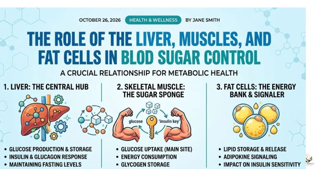 The Role of the Liver, Muscles, and Fat Cells in Blood Sugar Control